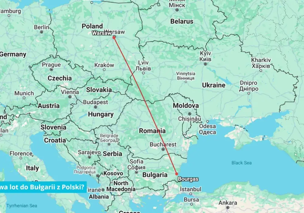Ile tak naprawdę trwa lot z Katowic do Bułgarii? Sprawdzamy czasy przelotów do najpopularniejszych miast