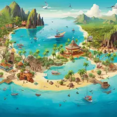 Mapa Filipin - Palawan, ciekawe miejsca do odwiedzenia